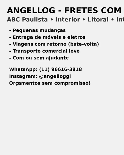 Fretes E Mudanças Pequenas