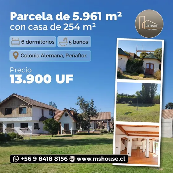 Casa En Venta De 6 Dorm. En Peñaflor