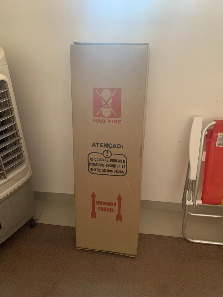 Estante Armário De Aço 6 Bandejas 90cm Na Cor Preta. Preto - Imagem 2