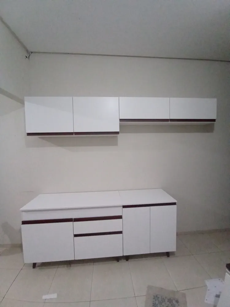 Armário De Cozinha Completa Modulada com Balcão para Cooktop 260cm Branco Reims Madesa GRRM26001009 - Imagem 4