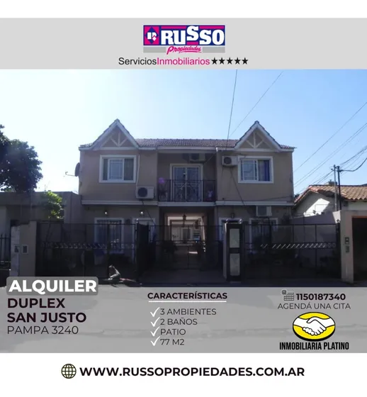 Alquiler Duplex 3 Ambientes 