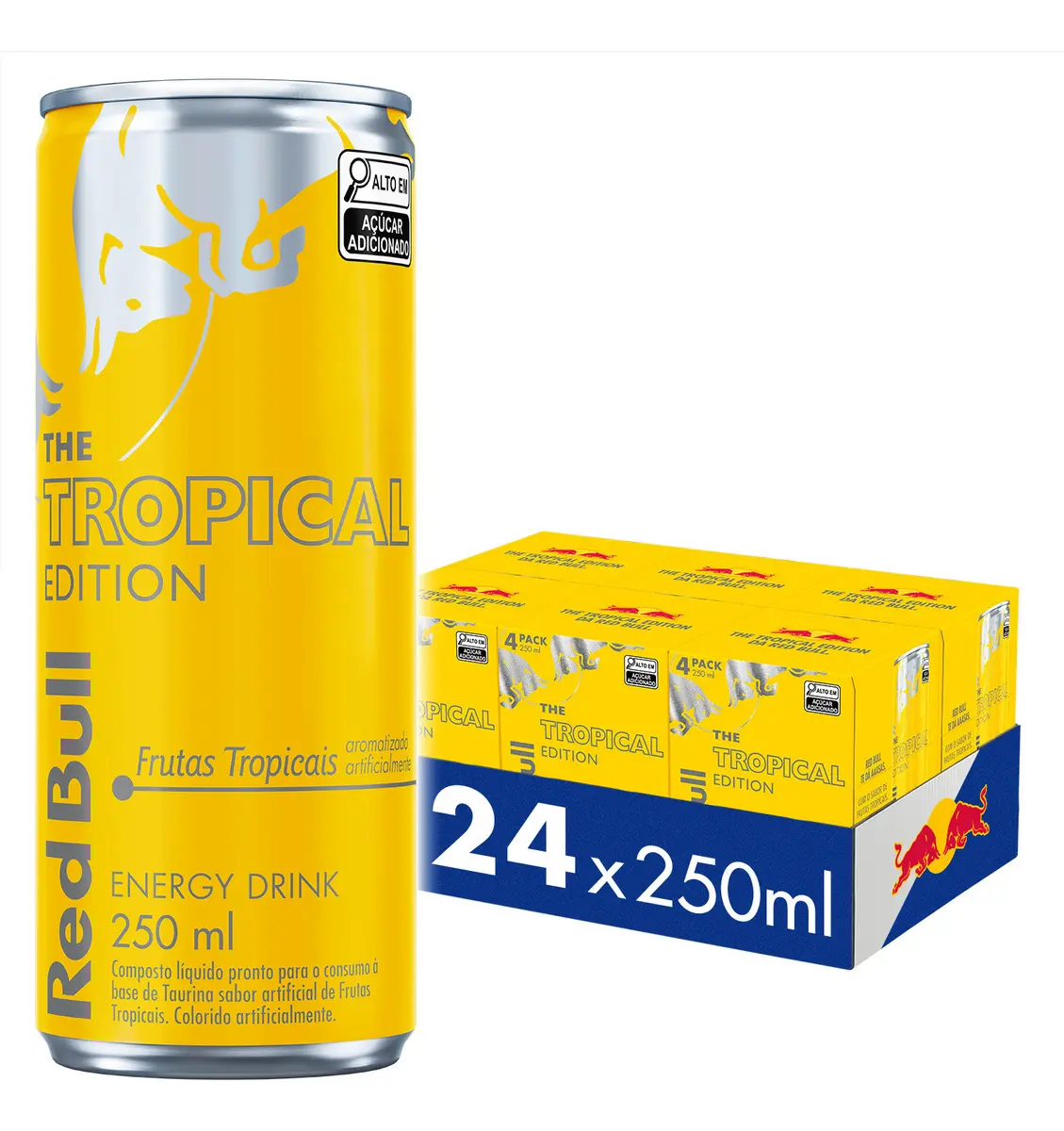 Red Bull Energético, Tropical, 250ml, 24 latas