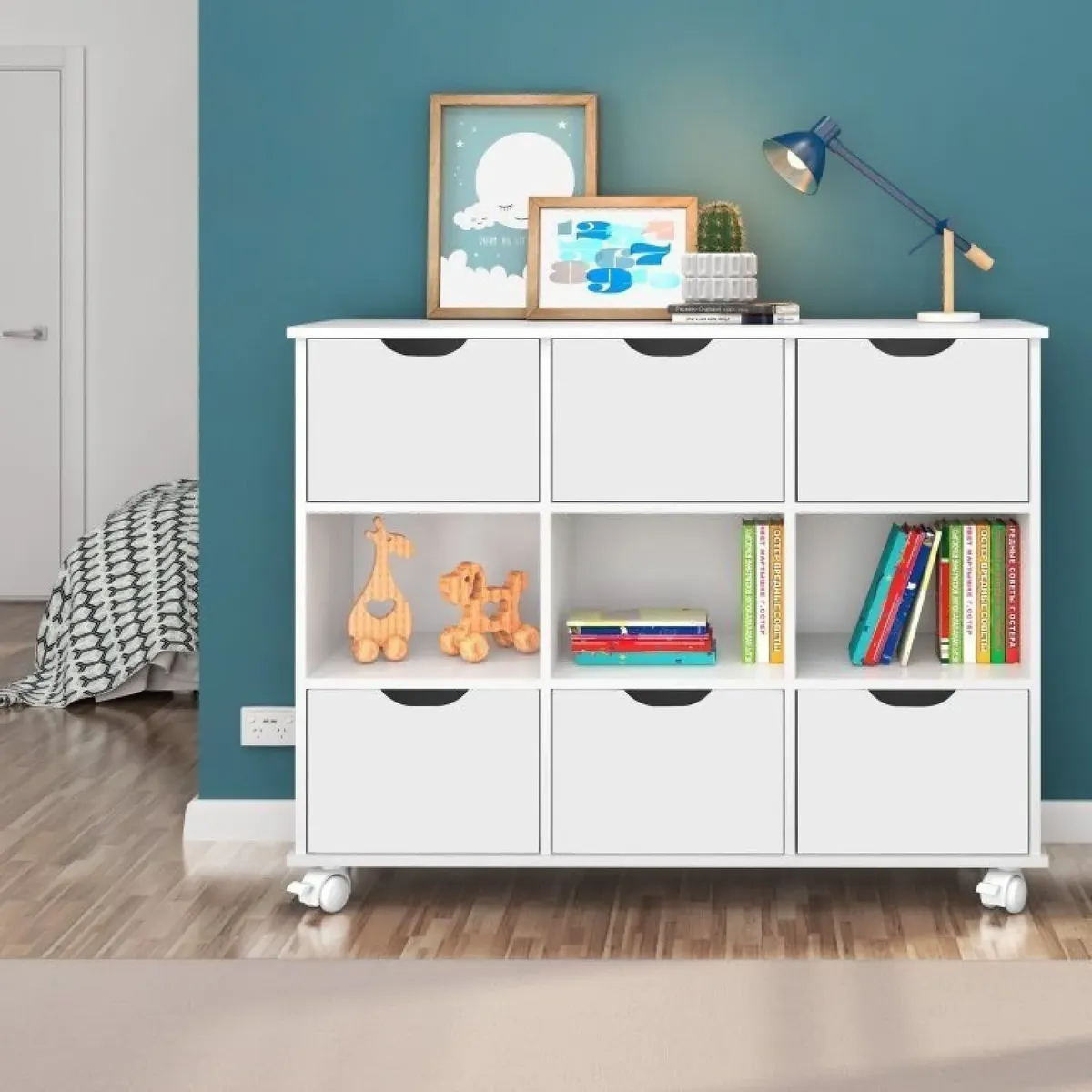 Nicho Organizador Com 6 Gavetas Qmovi
