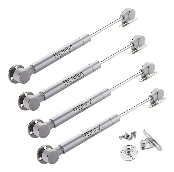 Kit 4 Pistão A Gás 80n Amortecedor Armário Cozinha Moveis Abre Para Cima Elevação