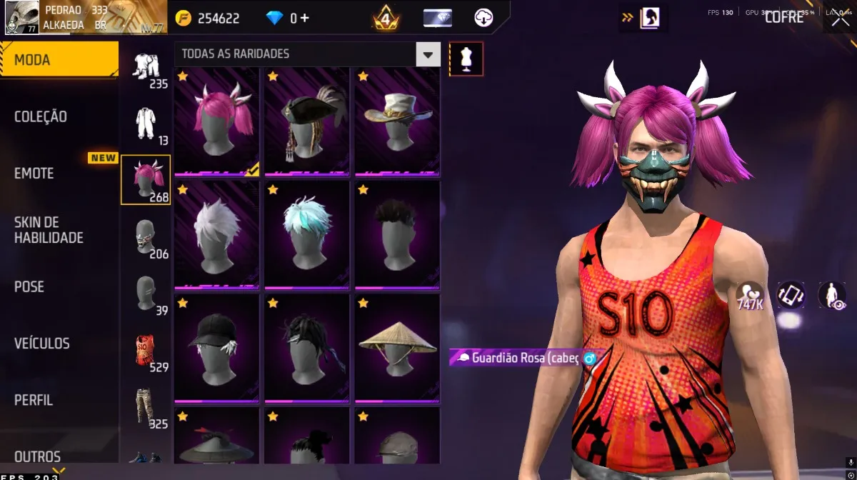 Conta Free Fire Level 77416602957409822723