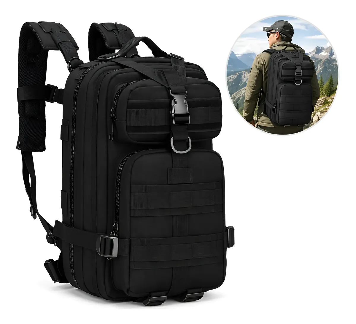 Mochila Tática Militar 30l Impermeável Reforçada Masculina