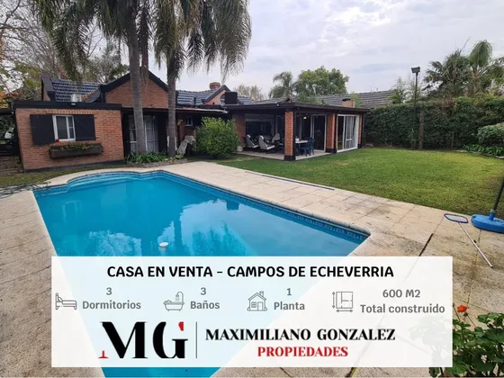 Casa En Venta, 7 Ambientes - Campos De Echeverria, Esteban Echeverria