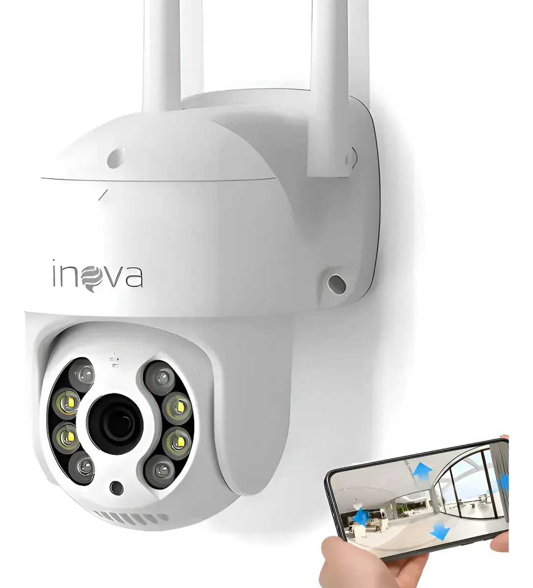 Câmera de Segurança IP Wi-Fi PTZ 360° Full HD Visão Noturna Colorida