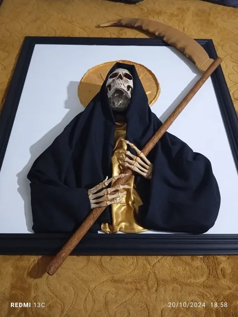 Cuadro Santa Muerte 3d