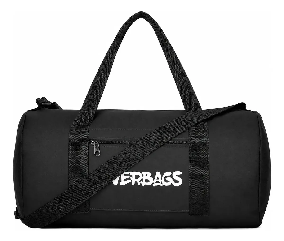 Mala Streetbag Treino Bolsa Academia Fitness Multiuso Estilo Esportiva Preta