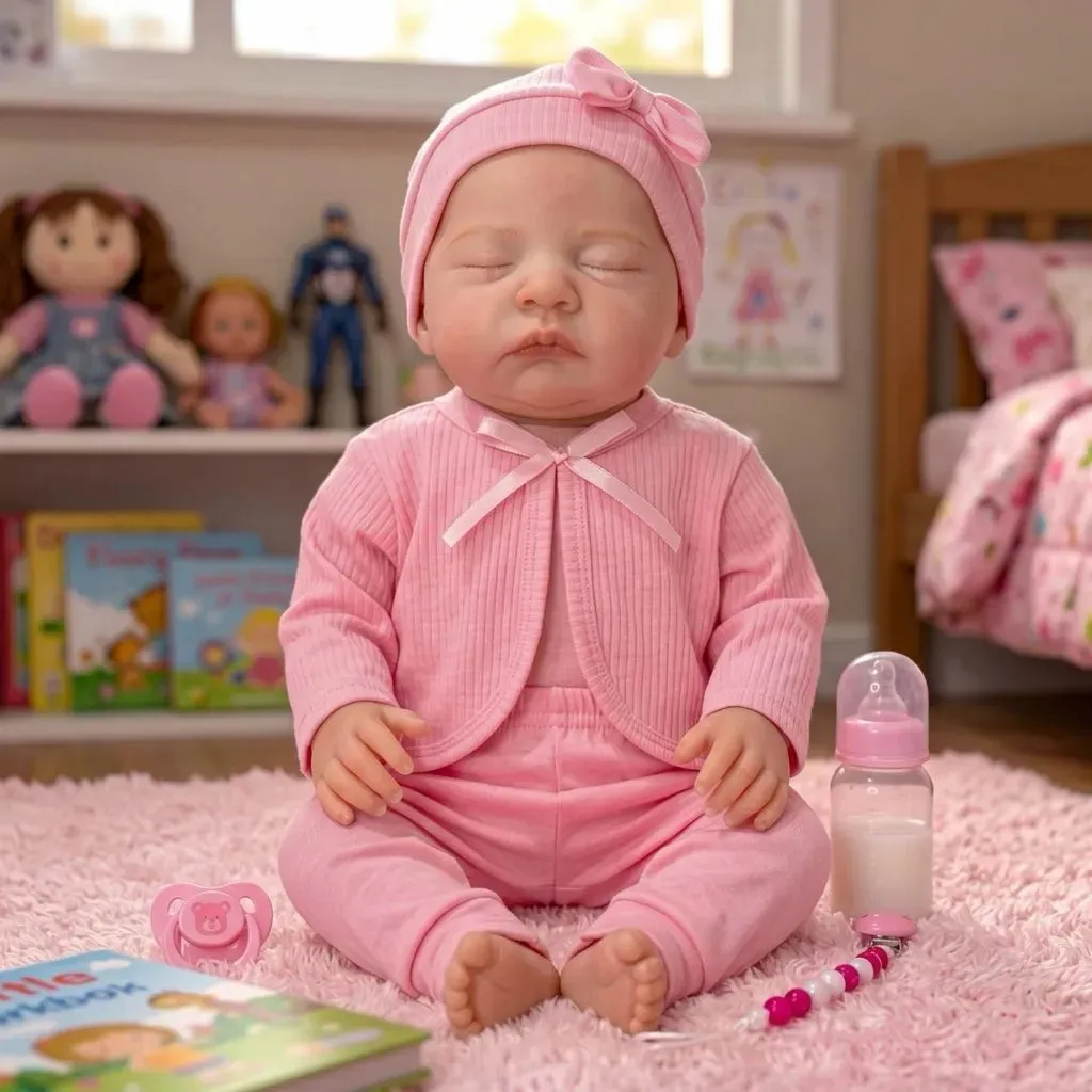 Boneca Reborn Bebê Realista Vinil Siliconado Récem-nascida