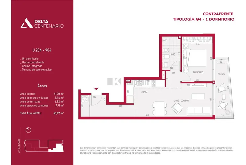 Alquiler 1 Dormitorio A Estrenar - La Blanqueada