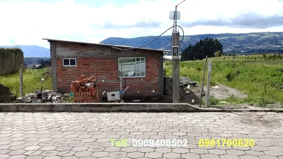 Se Vende Un Terreno De 3078m2 Con Casa De 63m2 En Carchi, Bolivar, Chutan $34000 Negociables.