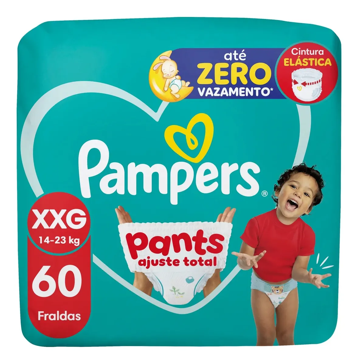 Fralda Pampers Pants Ajuste Total XXG 60 Unidades