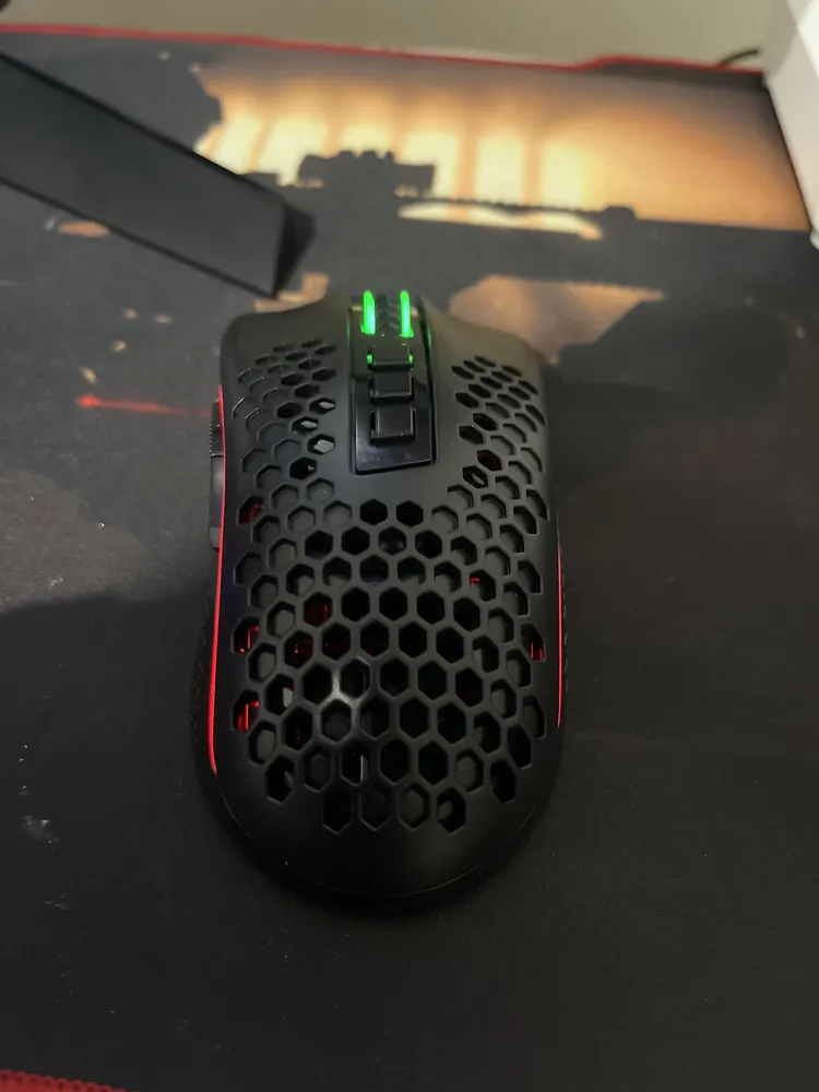 Mouse Gamer Redragon Storm Pro Rgb Sem Fio Preto - Imagem 2