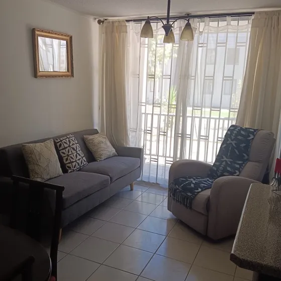Arriendo Depto Amoblado 2d 1 B,parque Lantaño, Impecable.