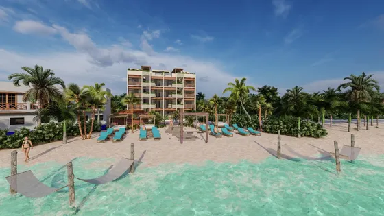 Departamento En Venta En Majahual, Condo 89, Con Frente A La Playa
