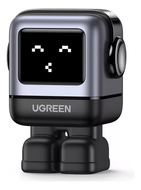 Ugreen Nexode Robot 65w Gan Cargador Usb C Led Con 3 Puertos Color Negro