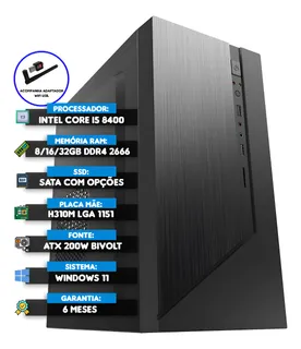 Pc Gamer I5 8400 | Mercado Livre