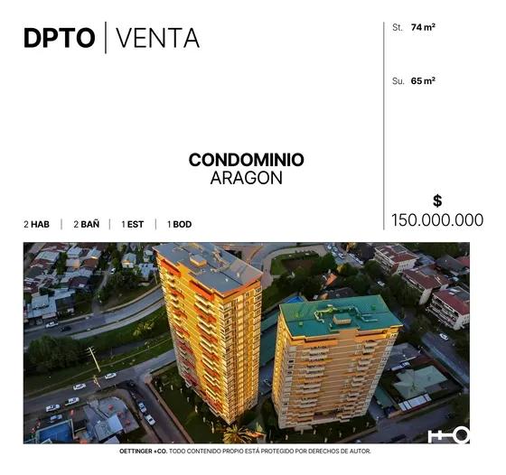 Departamento En Venta - Condominio Aragon 85