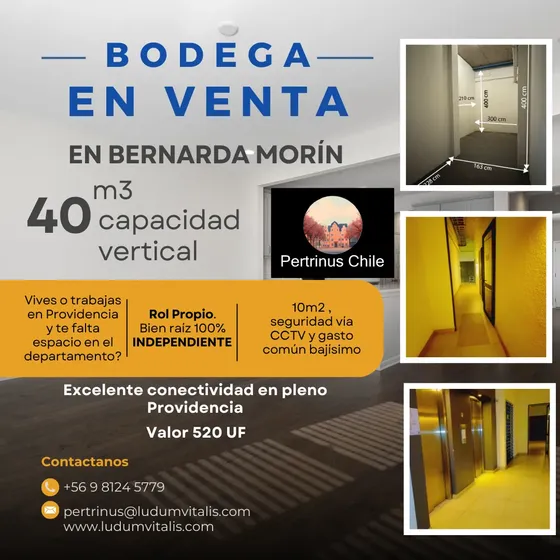 Gran Bodega 12m2/40m3 (4 M De Altura) - Providencia - Metros