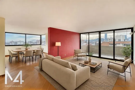 Departamento En Arriendo De 3 Mas Servicio. En Providencia