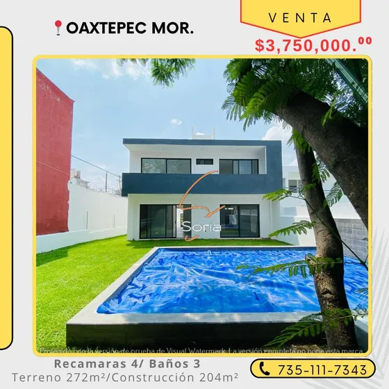 Casa En Venta Con Alberca, En Oaxtepec, Morelos