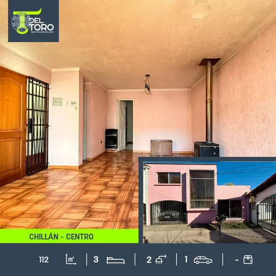 Casa En Venta De 3 Dorm. En Centro De Chillán