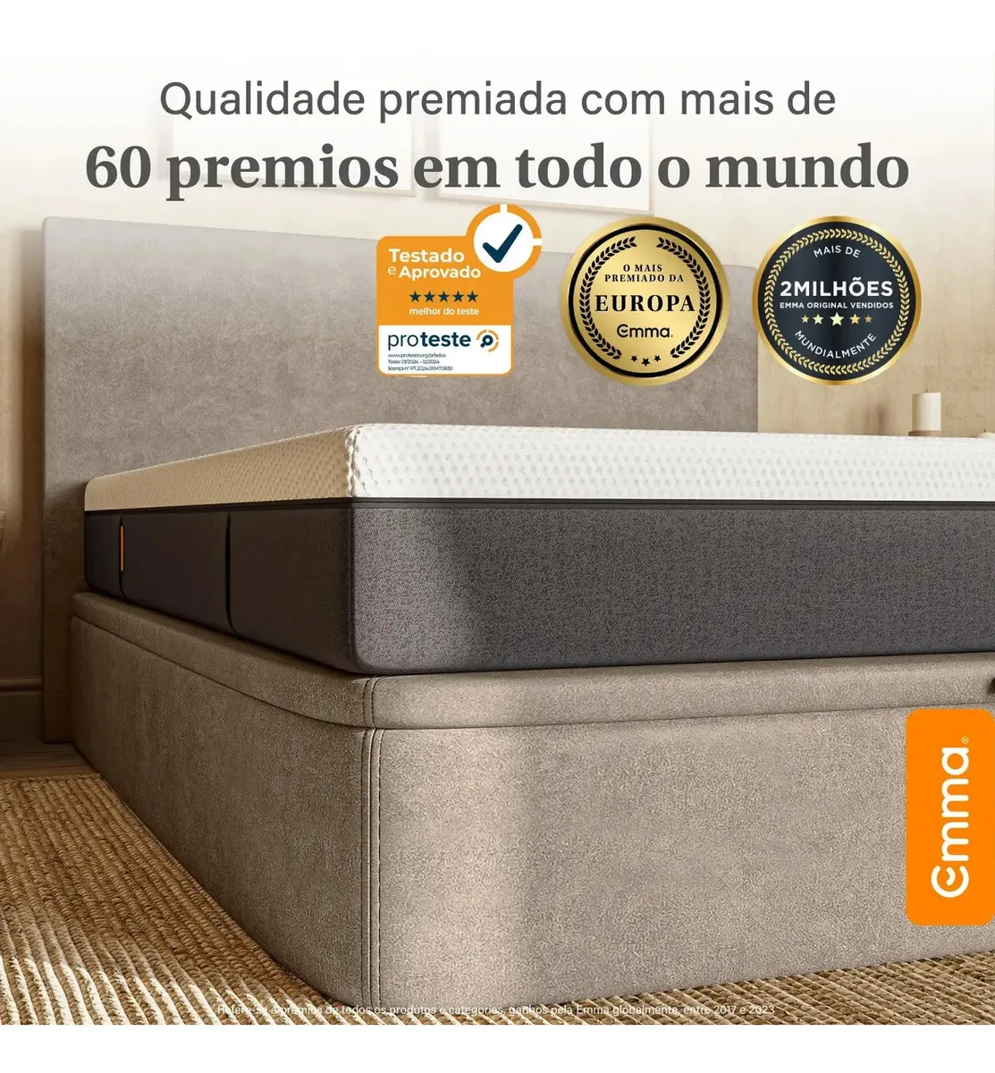 Colchão King Emma Original 193x203cm com 3 Camadas de Espuma — foto 8