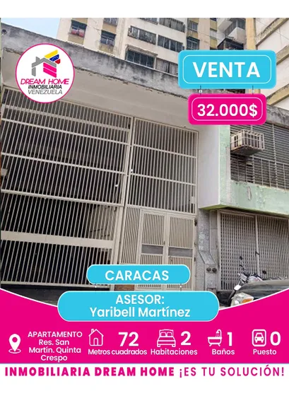 Apartamento En Venta  Res. San Martín. Quinta Crespo  Caracas 