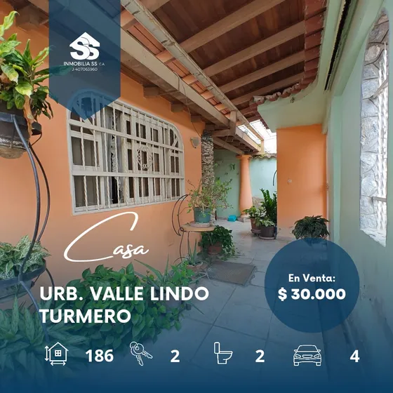 Casa En Venta - Turmero, Urb. Valle Lindo 