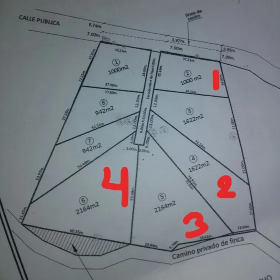 Lotes Planos Con Todos Los Servicios  Desde 1.000 M2 Hasta 