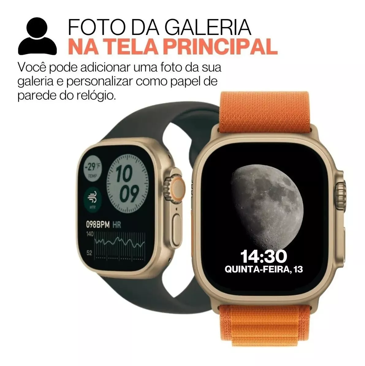 SmartWatch EW08 Relogio inteligente Série Ultra - BIOIMPORT