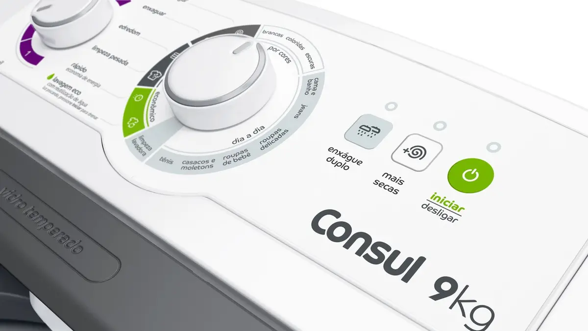 Máquina de lavar 9kg econômica Cwb09bb Consul cor branco - Imagem 2