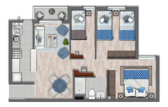 Oportunidad, Comodo Departamento Sector Denavi Sur 