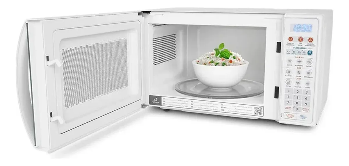 Micro-ondas MTO30 20L Com Função Tira Odor e Descongelar Cor Branco Electrolux - Imagem 3