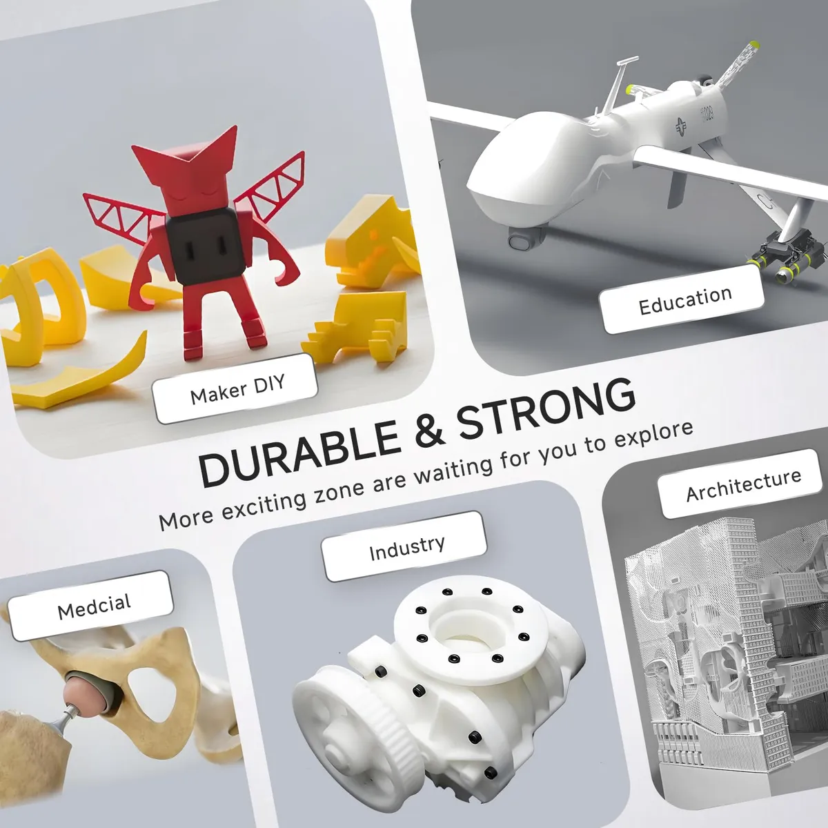 Filamento Petg 3d Creality Hyper Petg 1 Kg/rolo 1.75mm Transparente