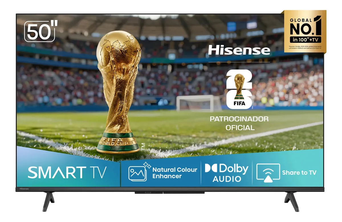 Smart TV Hisense 50 FHD — HDR10, DTS Virtual X, Alexa e Google Home