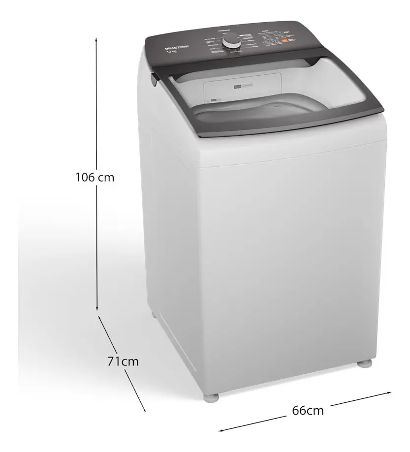 Máquina De Lavar Bwk13ab 13kg Branca Brastemp Cor Branco - Imagem 3