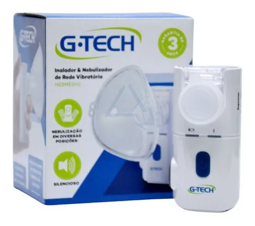 G-Tech NEBMESH2 Inalador e Nebulizador De Rede Vibratória Branco - Imagem 2