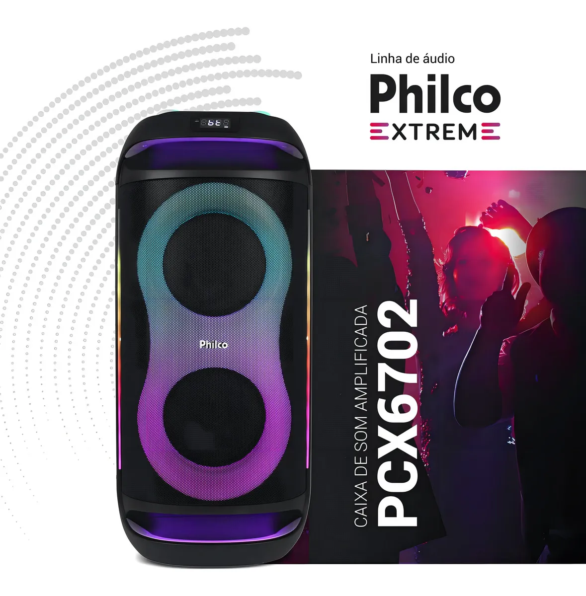 Caixa De Som Philco Bluetooth 800w Rms Pcx6702 - - Imagem 3