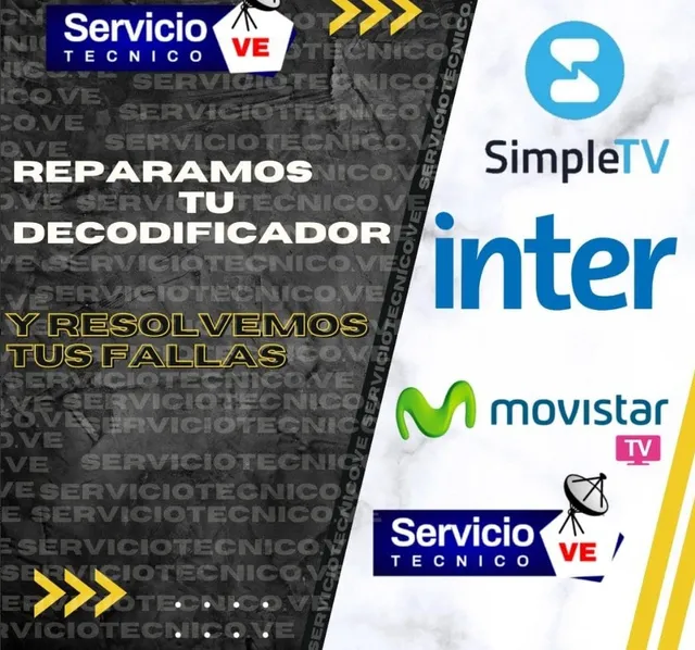 Servicio Técnico De Inter, Simpletv / Directv, Movistar