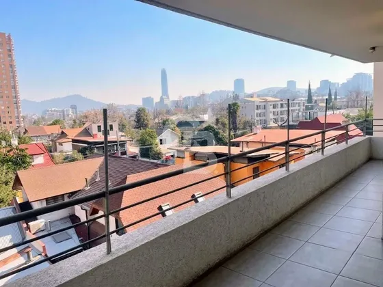Depto En Las Condes: 4 Dorms, Terraza Y 2 Estac Cbg