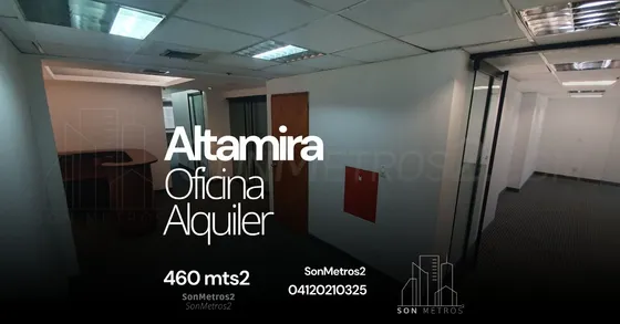 Oficina Alquiler Altamira 460 Mts2 Sonmetros2