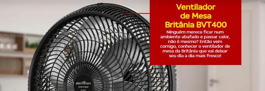 Ventilador Bvt400 Maxx Force 2 Em 1 150w Preto Britânia - Imagem 2
