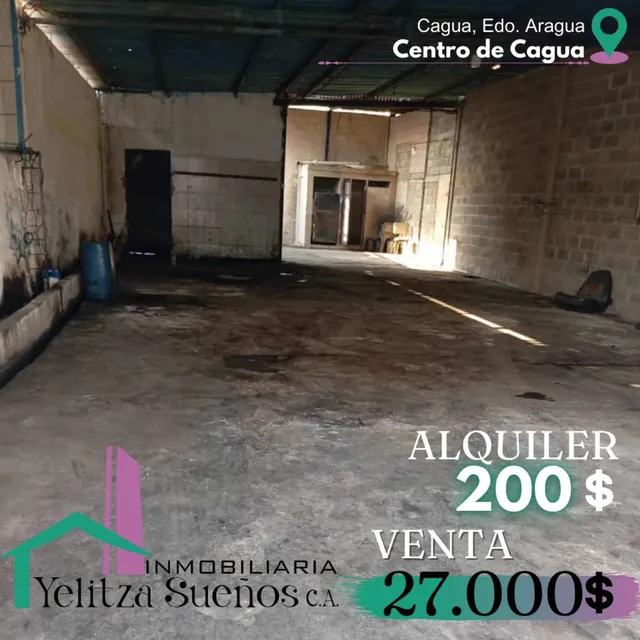 Galpón En Venta Y/o Alquiler En El Centro De Cagua