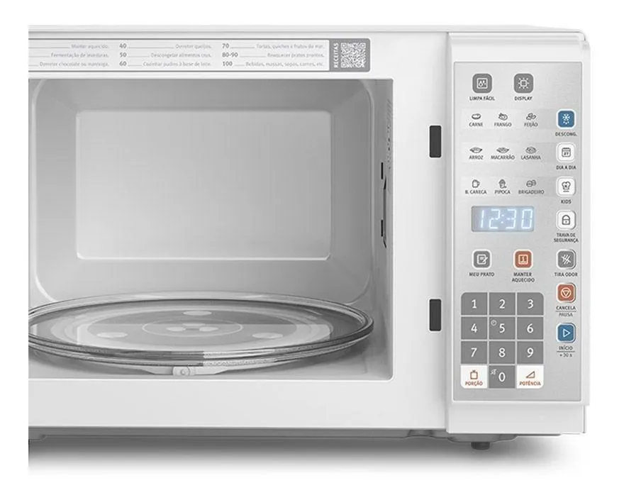 Micro-ondas MI41T 31L Com Painel Integrado e Display Econômico Cor Branco Electrolux A - Imagem 4