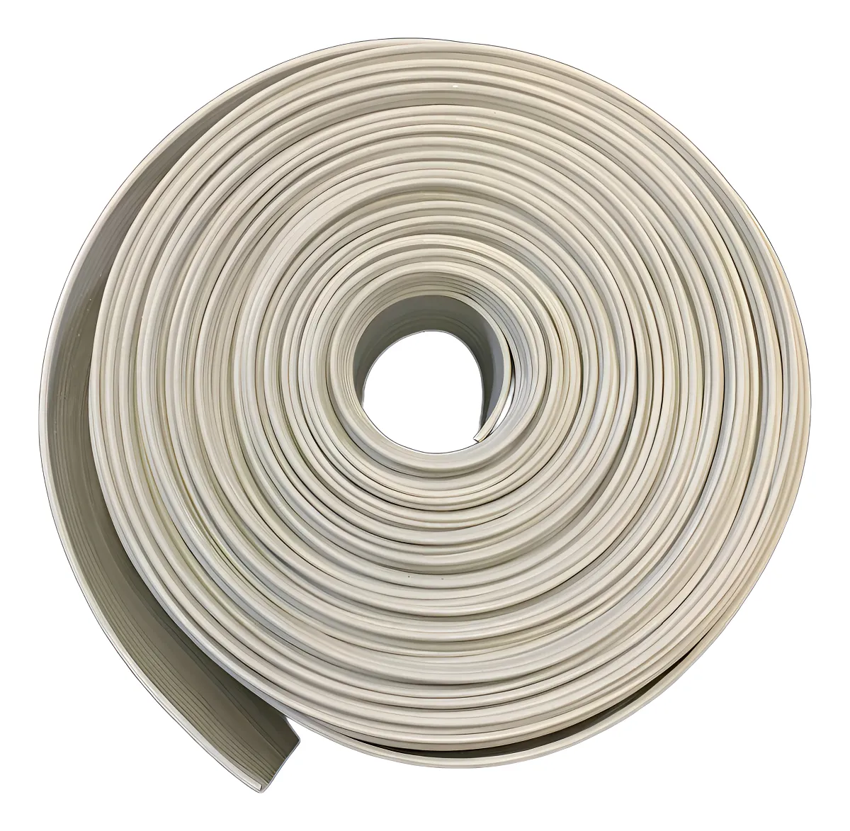 Fechamento Portão Branco 50m X 10cm + 50 Grampo Acabamento - Imagem 3