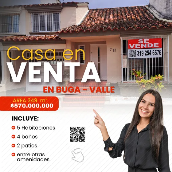 Casa En Venta Buga Barrio El Carmelo 
