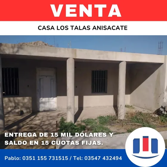 Casa En Venta En Los Talas Anisacate - A Terminar, C/pileta Y Escritura